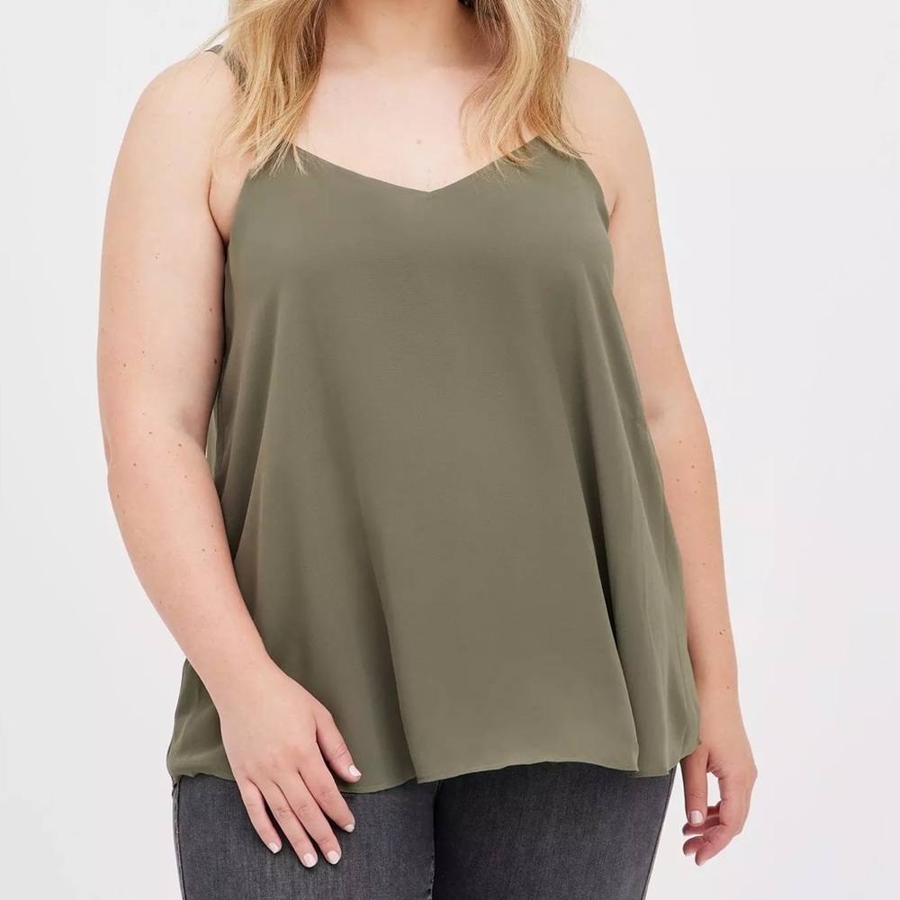 Torrid Sophie Olive Green Women's Camisole Top 2x